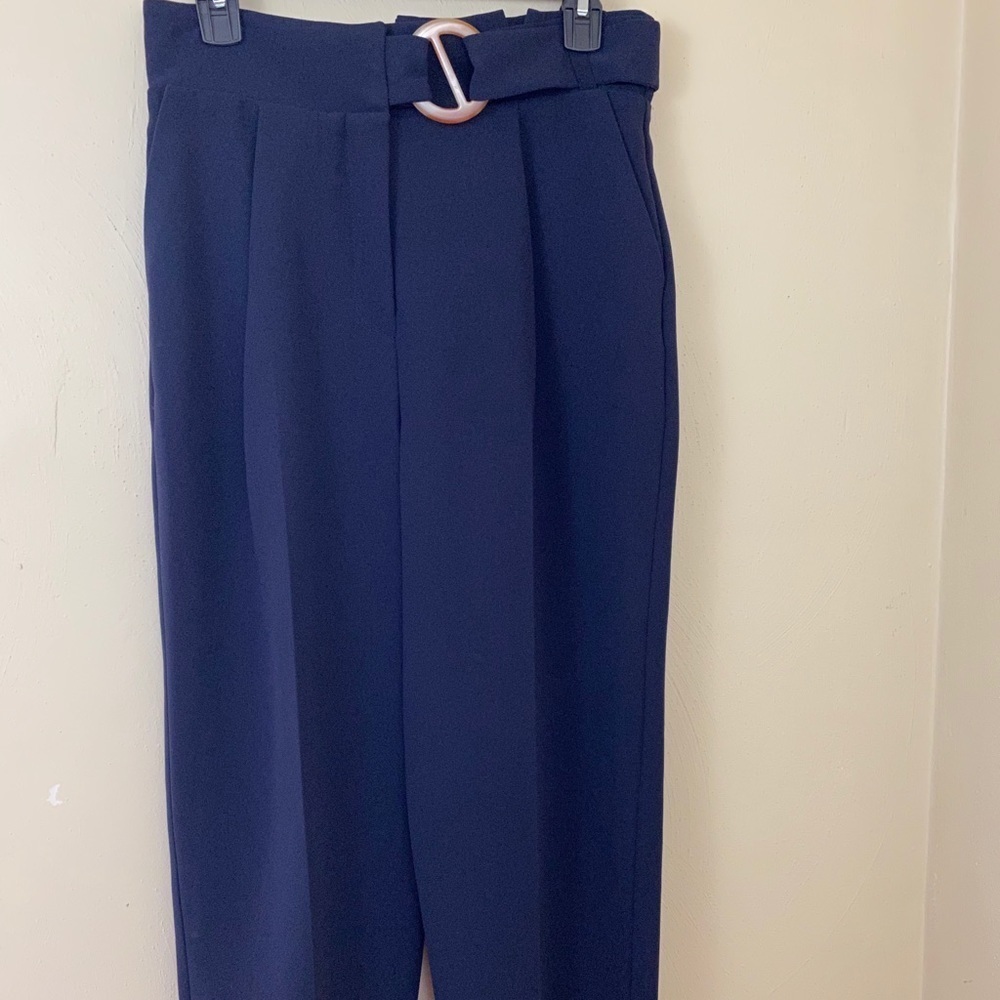 🆕. TOPSHOP  women Navy Blue Pa t Sz 6.